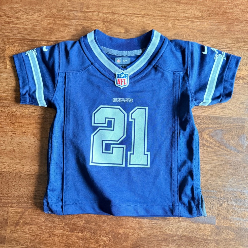 Nike NFL Dallas Cowboys Ezekiel Elliott 21 Jersey Toddler 24M Navy Blue